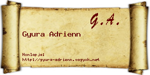 Gyura Adrienn névjegykártya